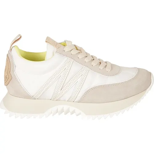 Weiße Low-Top-Sneakers , Damen, Größe: 35 1/2 EU - Moncler - Modalova