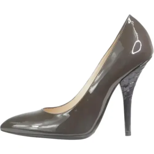 Pre-owned Leather heels , female, Sizes: 2 1/2 UK - Bottega Veneta Vintage - Modalova
