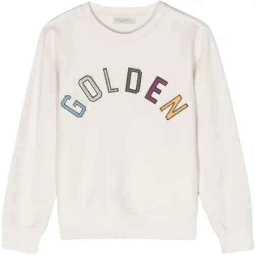 Sand Sponge Sweater Kinder Multicolor Logo - Golden Goose - Modalova