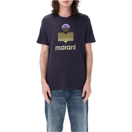 Mens Clothing T-Shirts Polos Faded Night Ss24 , male, Sizes: L, M, XL, S - Isabel marant - Modalova