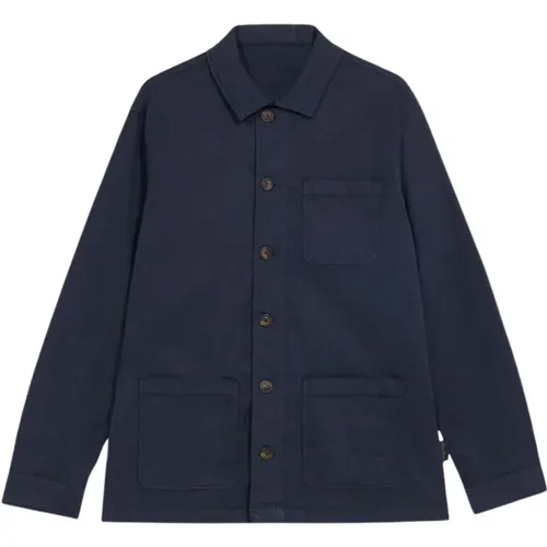 Marine gefärbte Kleidung gefärbte Hemdjacke , Herren, Größe: XL - Brooks Brothers - Modalova