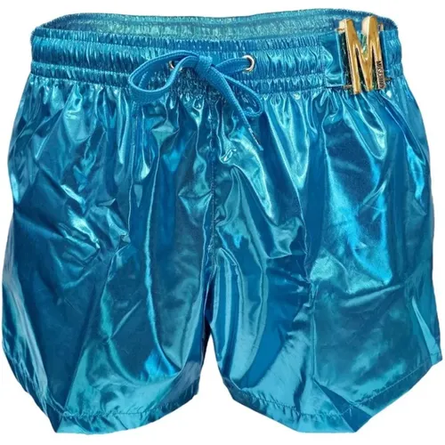 Metallische Logo Shorts , Herren, Größe: 2XL - Moschino - Modalova
