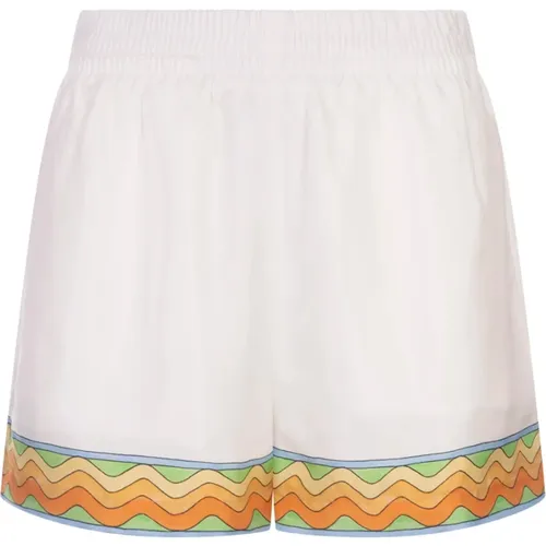 Silk Tennis Club Shorts , female, Sizes: S, XS, 2XS, M - Casablanca - Modalova