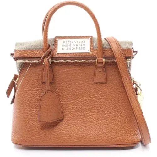 Pre-owned Leather handbags , female, Sizes: ONE SIZE - Maison Margiela Pre-owned - Modalova