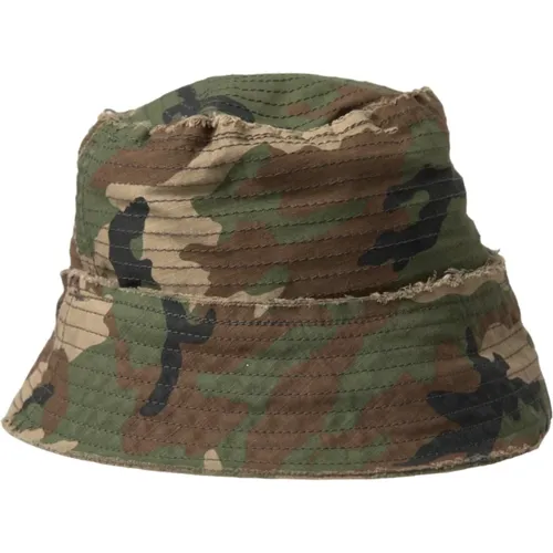 Grüner Camouflage Eimer Hut Männer , Herren, Größe: 58 CM - Dolce & Gabbana - Modalova