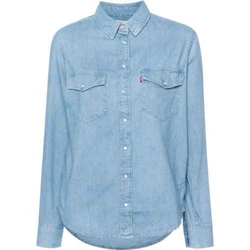 Levi's , Denim Classic Collar Shirt , female, Sizes: M - Levis - Modalova