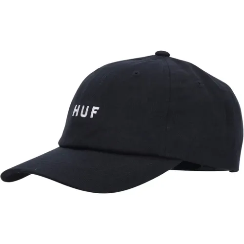 Schwarze Gebogene Schirmmütze 6 Panel - HUF - Modalova