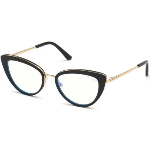 Sleek Black Frame Glasses for Women , female, Sizes: 55 MM, 53 MM - Tom Ford - Modalova