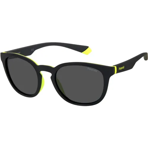 Schwarz Gelb/Graue Sonnenbrille , Herren, Größe: 52 MM - Polaroid - Modalova
