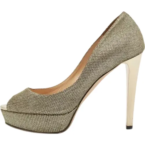 Pre-owned Fabric heels , female, Sizes: 3 1/2 UK - Jimmy Choo Pre-owned - Modalova