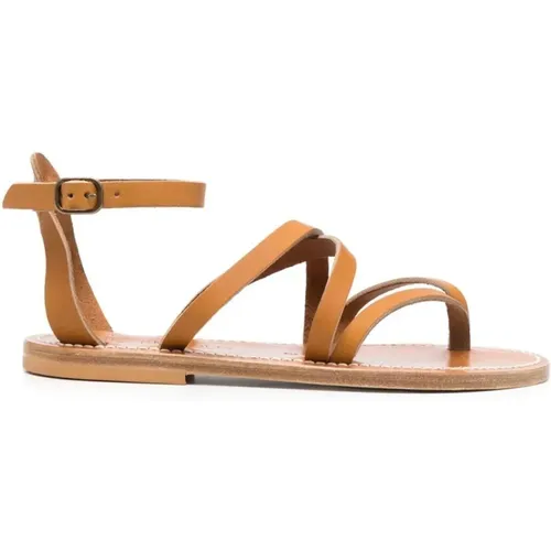 Leather T-Strap Sandals , female, Sizes: 5 UK, 7 UK, 3 UK, 6 UK - K.jacques - Modalova