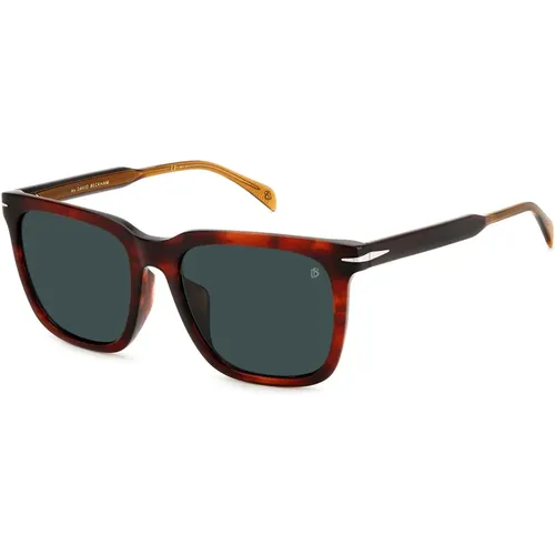 Brown Horn/Blue Sunglasses,Transparent Grey/Brown Sunglasses - Eyewear by David Beckham - Modalova