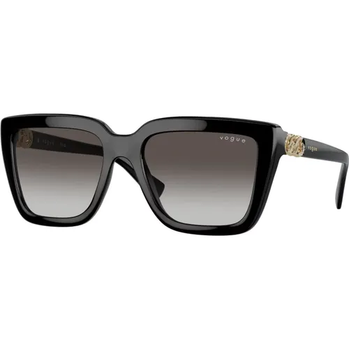 Grey Shaded Sunglasses , female, Sizes: 55 MM - Vogue - Modalova