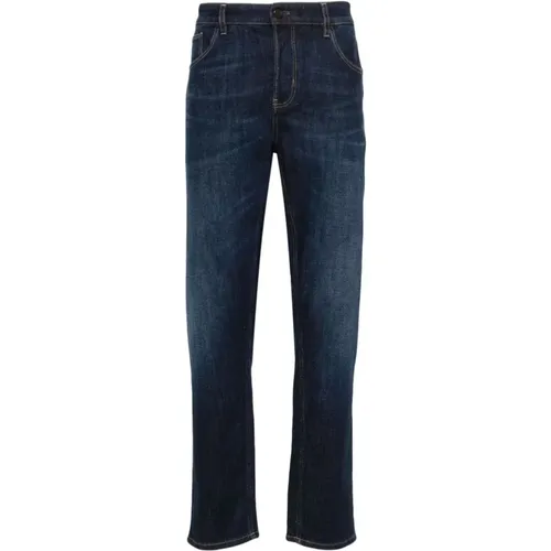 Blaue Slim Fit Denim Jeans , Herren, Größe: W31 - PT Torino - Modalova