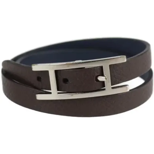 Pre-owned Hermès Leather Bracelet , female, Sizes: ONE SIZE - Hermès Vintage - Modalova