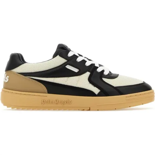 Leather and Fabric Sneakers , male, Sizes: 7 UK - Palm Angels - Modalova