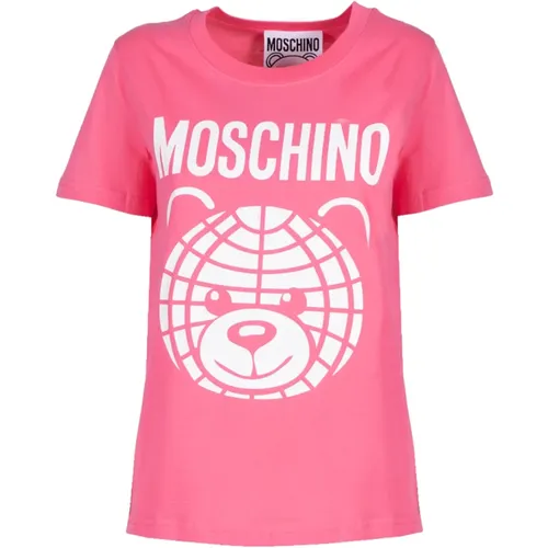 World Teddy Tshirt , female, Sizes: S - Moschino - Modalova