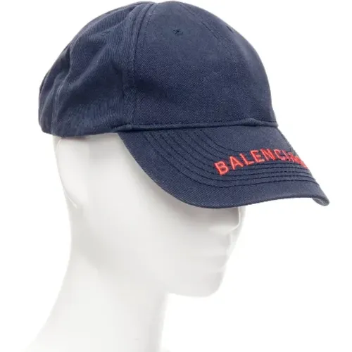 Pre-owned Cotton hats , female, Sizes: ONE SIZE - Balenciaga Vintage - Modalova