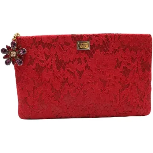 Pre-owned Canvas clutches , female, Sizes: ONE SIZE - Dolce & Gabbana Pre-owned - Modalova