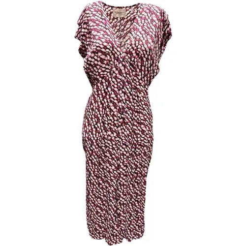 Epolia Dress in Raspberry Print , female, Sizes: XS - Isabel Marant Étoile - Modalova