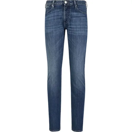 Slim Fit Denim Jeans , Herren, Größe: W36 - Emporio Armani - Modalova