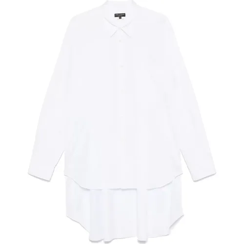 Cotton Poplin Shirt with Patch Pocket , male, Sizes: L - Comme des Garçons - Modalova