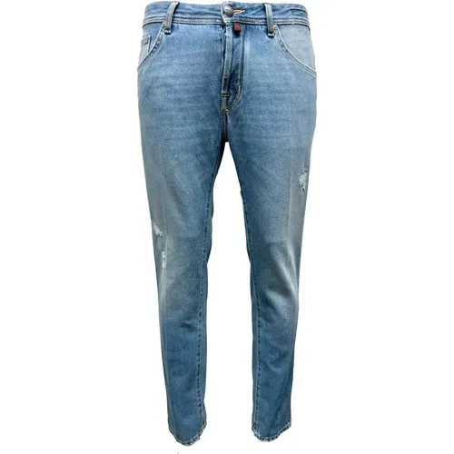 Vintage Light Washed Skinny Jeans , Herren, Größe: W33 - Jacob Cohën - Modalova