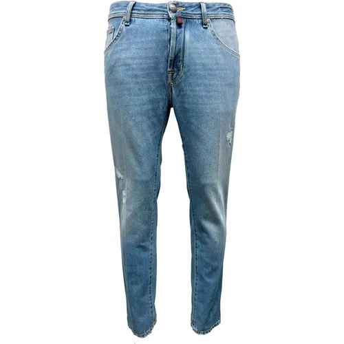 Vintage Light Washed Skinny Jeans , male, Sizes: W34, W30, W36, W35, W33, W32 - Jacob Cohën - Modalova