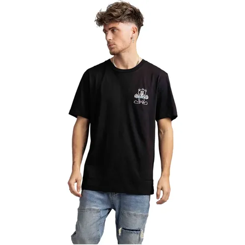 Schwarzes Bären-T-Shirt für Herren , Herren, Größe: L - Iceberg - Modalova