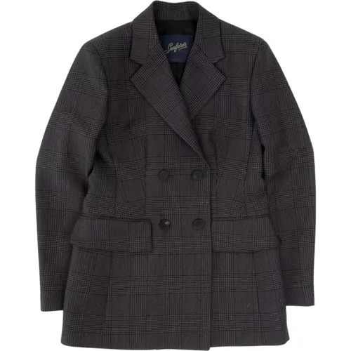 Wool Mix Double-Breasted Jacket , female, Sizes: L, M - Seafarer - Modalova