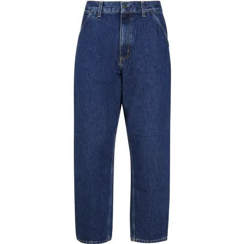 Lockerer gerader Schnitt blaue Jeans , Herren, Größe: W33 - Carhartt WIP - Modalova