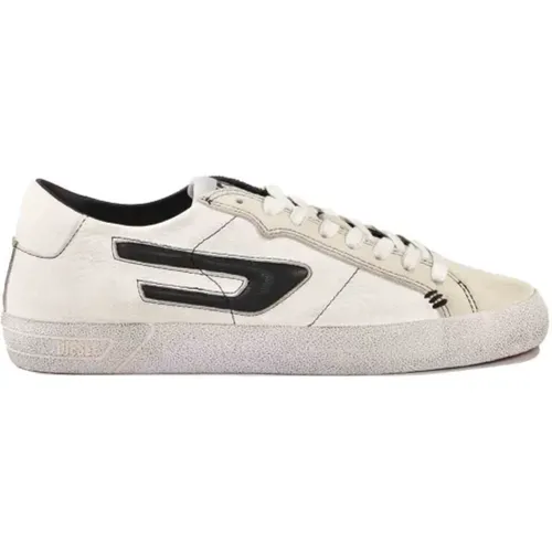 Leder Sneakers mit Gummisohle - Diesel - Modalova