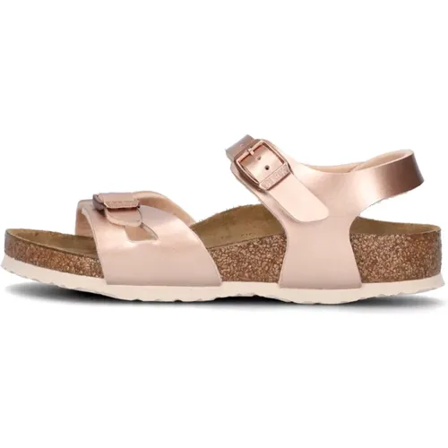 Metallic Rose Gold Girls Sandals Rio Kids - Birkenstock - Modalova