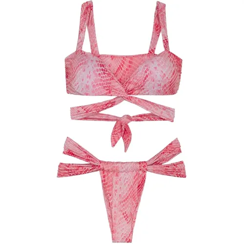 Bikini Fascia E Slip Brasiliano Fisso Lovers Line , Damen, Größe: S - F**k - Modalova