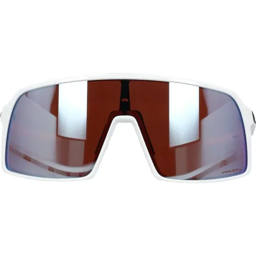 Polierte weiße Sutro Sonnenbrille , unisex, Größe: ONE Size - Oakley - Modalova