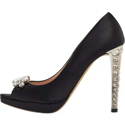 Pre-owned Satin heels , Damen, Größe: 40 1/2 EU - Miu Miu Pre-owned - Modalova