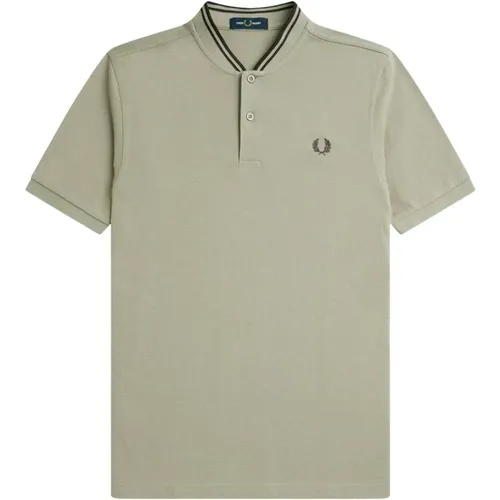 Bomber Style Cotton Polo Shirt , male, Sizes: L, M, S - Fred Perry - Modalova