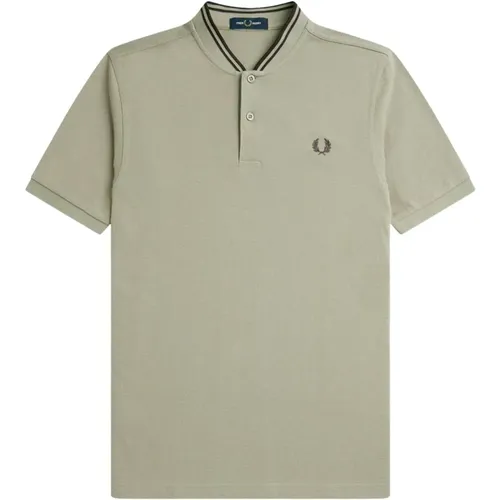 Bomber Style Cotton Polo Shirt , male, Sizes: S - Fred Perry - Modalova