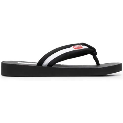 Schwarze Stilvolle Sandalen , Herren, Größe: 40 EU - Kenzo - Modalova