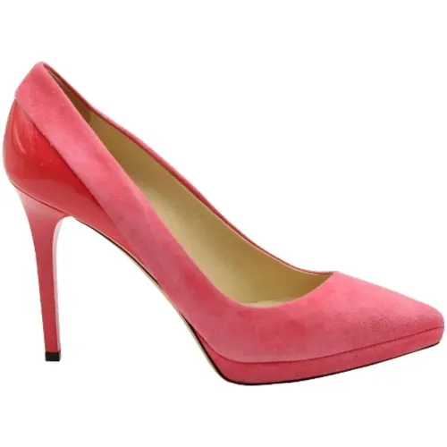 Pre-owned Suede heels , female, Sizes: 6 UK - Jimmy Choo Pre-owned - Modalova