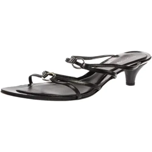 Pre-owned Leather sandals , female, Sizes: 8 UK - Sergio Rossi Pre-owned - Modalova