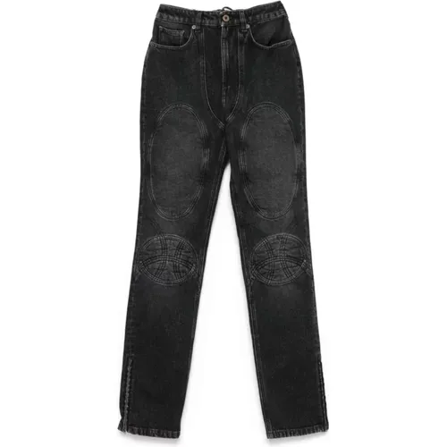 Denim Jeans with Padded Panels , female, Sizes: W26, W28, W27 - Jean Paul Gaultier - Modalova