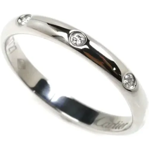 Pre-owned Platinum rings , female, Sizes: ONE SIZE - Cartier Vintage - Modalova