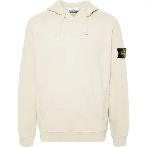 Bio-Baumwoll-Kapuzenpullover , Herren, Größe: L - Stone Island - Modalova