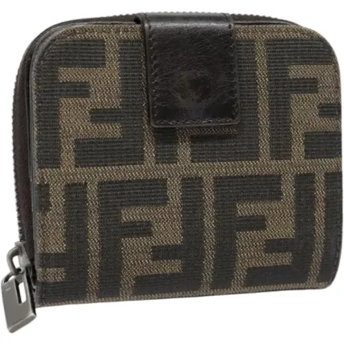 Pre-owned Canvas wallets , female, Sizes: ONE SIZE - Fendi Vintage - Modalova