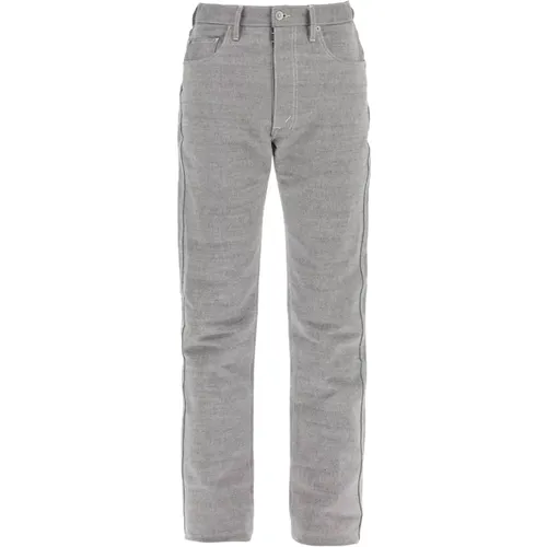 Five Pocket Mélange Canvas Trousers , male, Sizes: W32, W31, W30 - Maison Margiela - Modalova