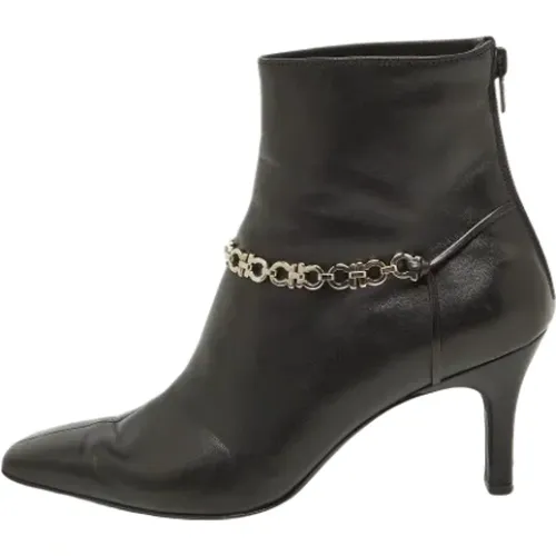 Pre-owned Leather boots , female, Sizes: 5 UK - Salvatore Ferragamo Pre-owned - Modalova