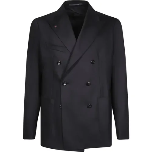 Wool Silk Blazer Elegant Style , male, Sizes: XL, M - Tagliatore - Modalova