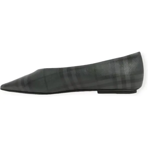 Vintage Check Flache Loafers Schuhe , Damen, Größe: 35 1/2 EU - Burberry - Modalova