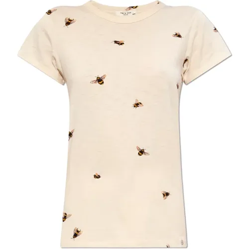 Pima Baumwoll T-Shirt , Damen, Größe: XS - Rag & Bone - Modalova